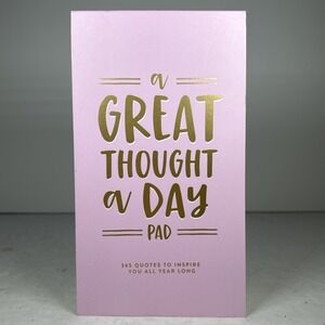Eccolo A Great Thought A Day Pad 365 Quotes To Inspire All Year Long - Pink